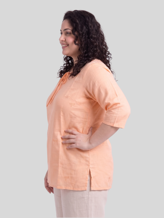 Everyday Comfort Embroidered Cotton Top
