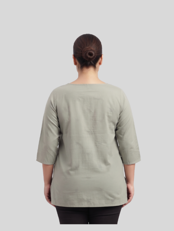 Everyday Comfort Embroidered Cotton Top