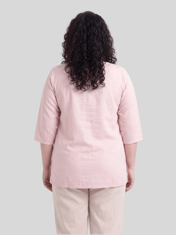 Everyday Comfort Embroidered Cotton Top