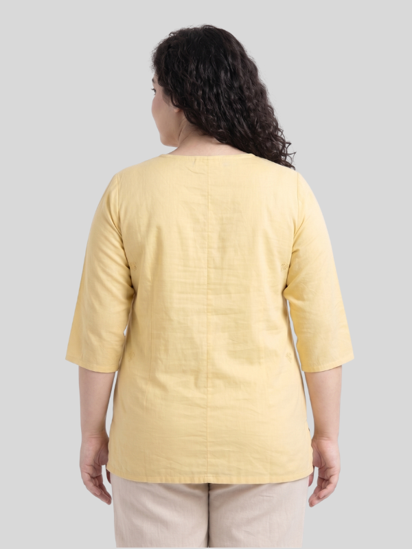 Everyday Comfort Embroidered Cotton Top