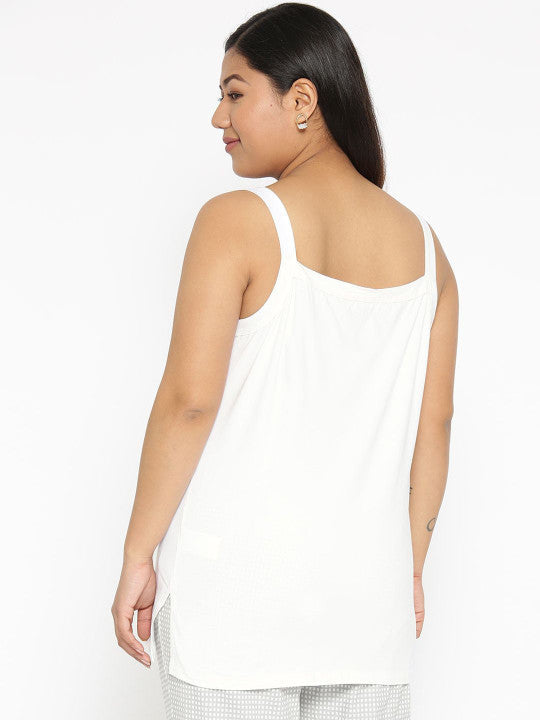 Plus Size Cotton Knitted Camisole