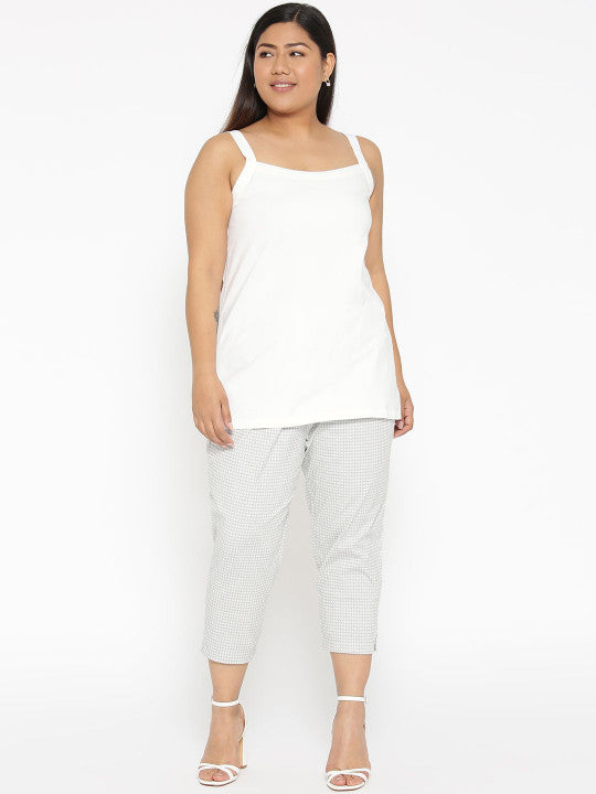 Plus Size Cotton Knitted Camisole
