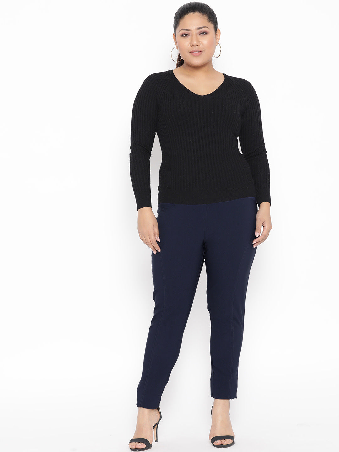 Women’s Plus Size Navy Trousers