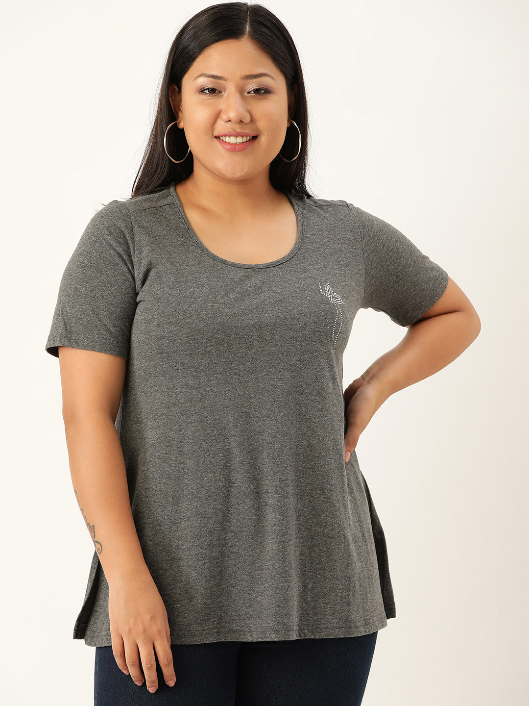 Elegant Plus Size Casual Wear Top for Women