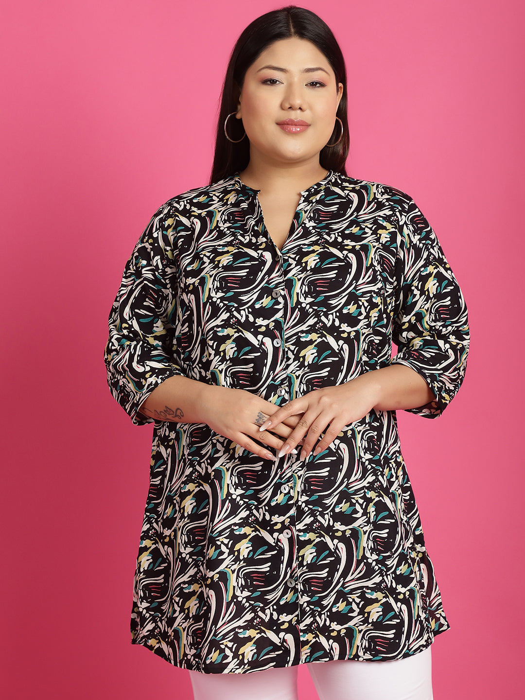 Stylish Plus Size Women Casual Top