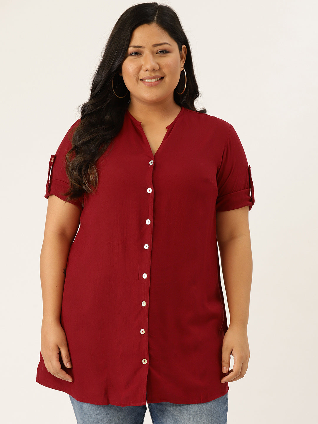 Stylish Plus Size Women Casual Top