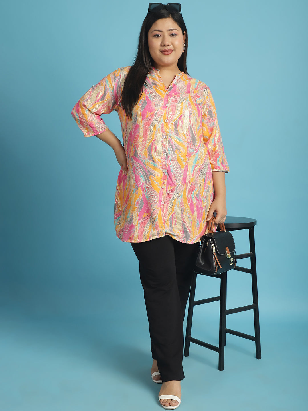 Stylish Plus Size Women Casual Top