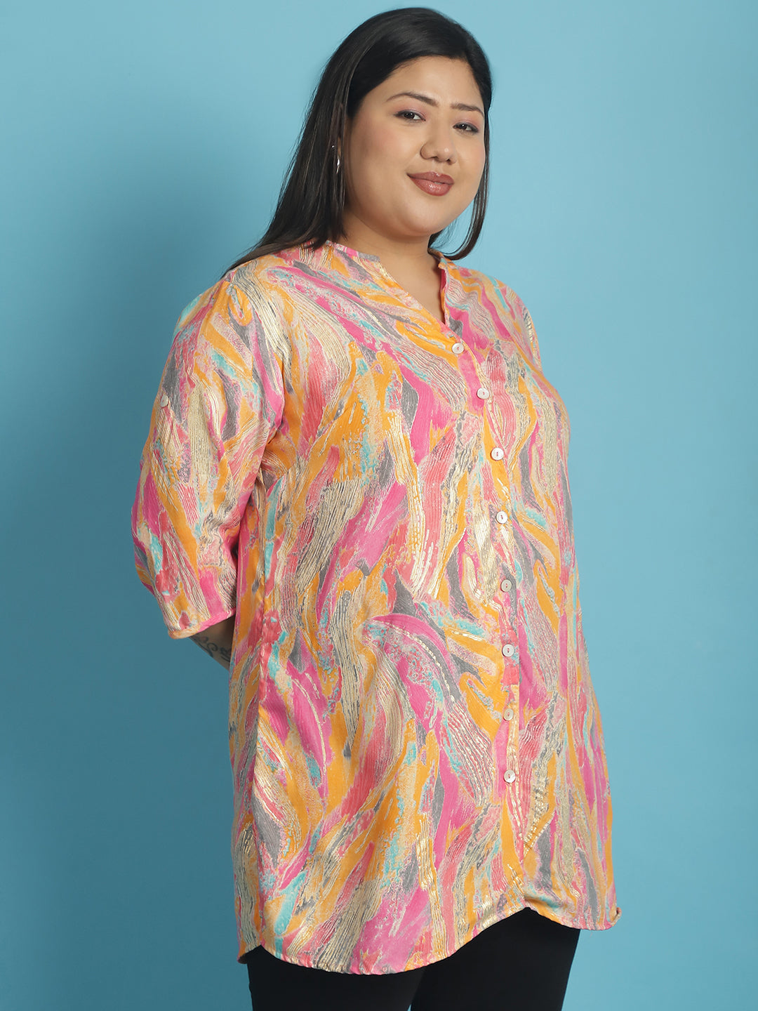 Stylish Plus Size Women Casual Top