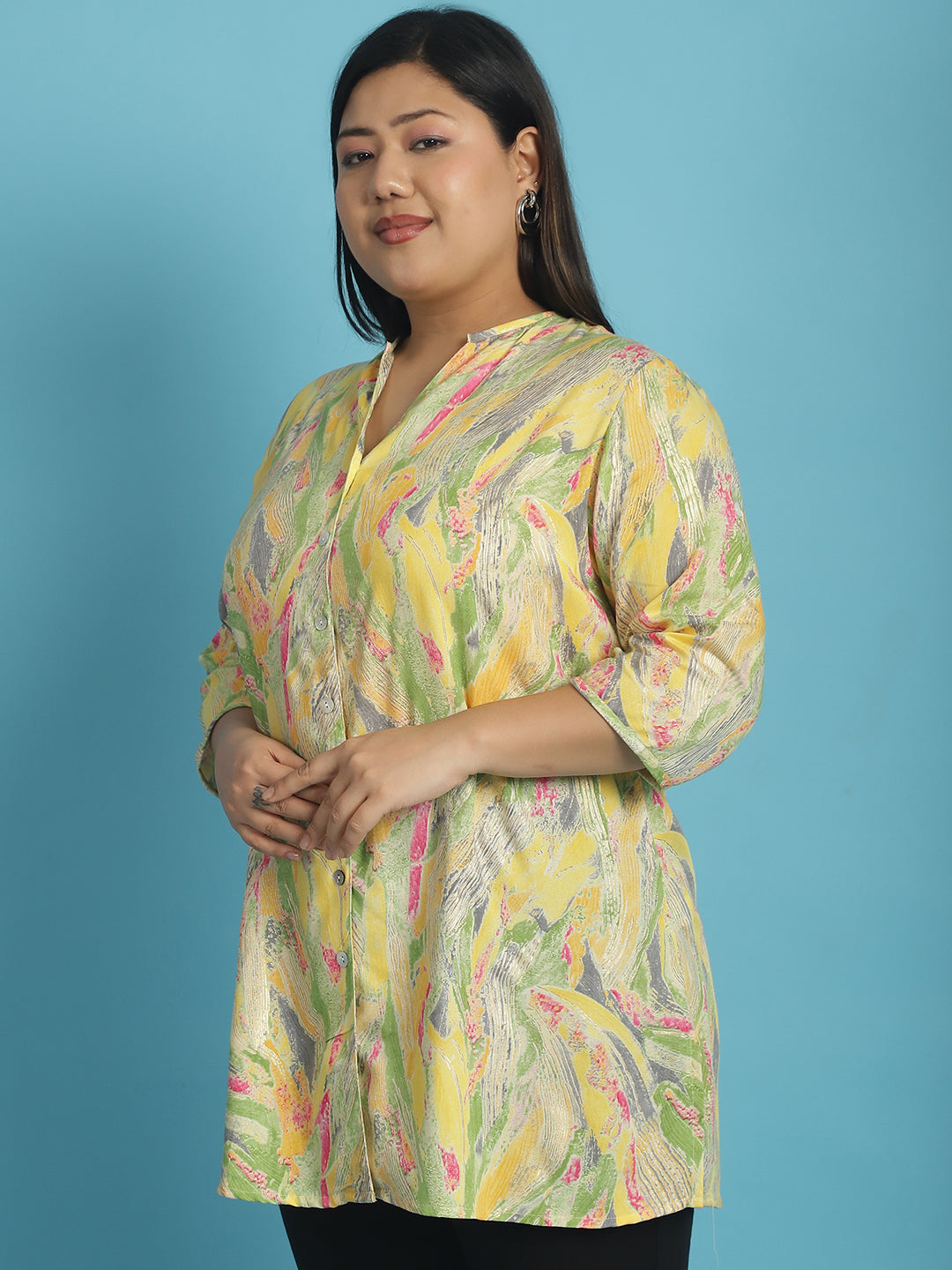 Stylish Plus Size Women Casual Top