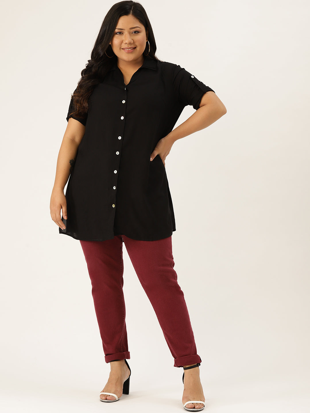 Stylish Plus Size Women Casual Top