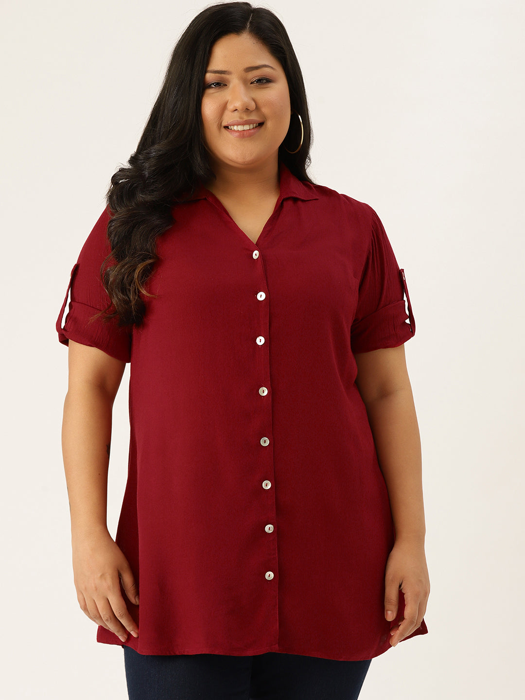 Stylish Plus Size Women Casual Top