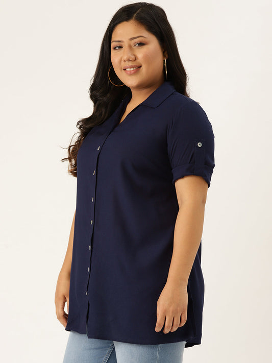 Stylish Plus Size Women Casual Top