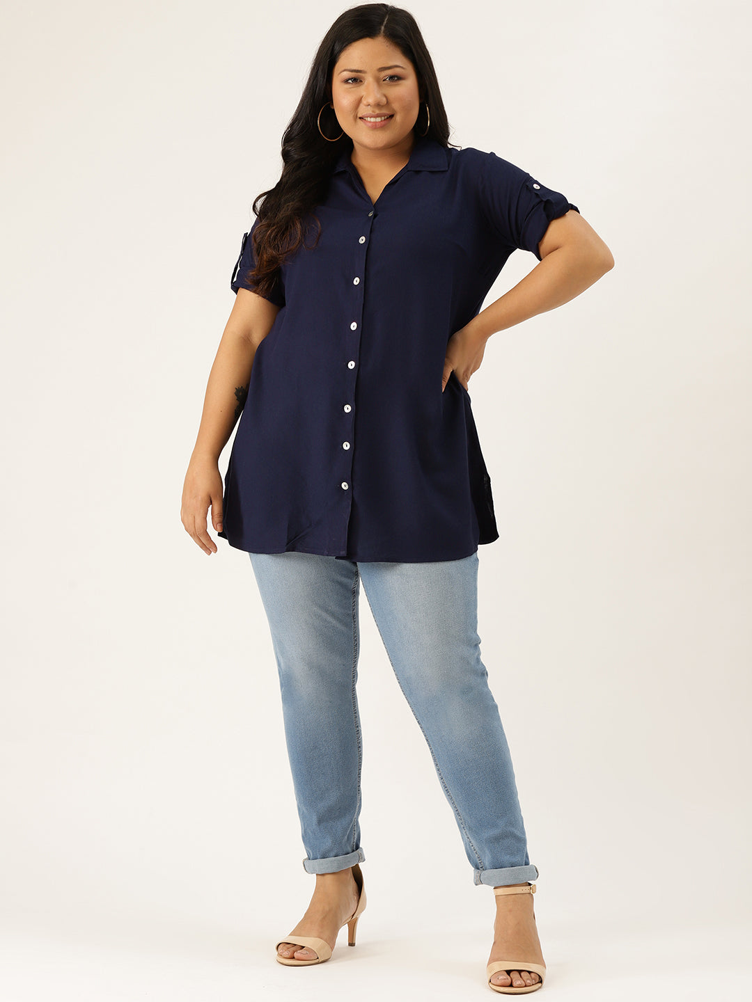 Stylish Plus Size Women Casual Top