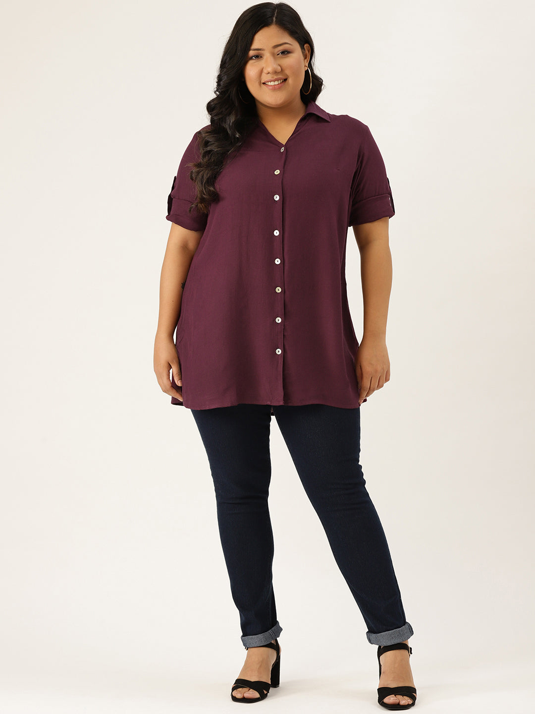 Stylish Plus Size Women Casual Top
