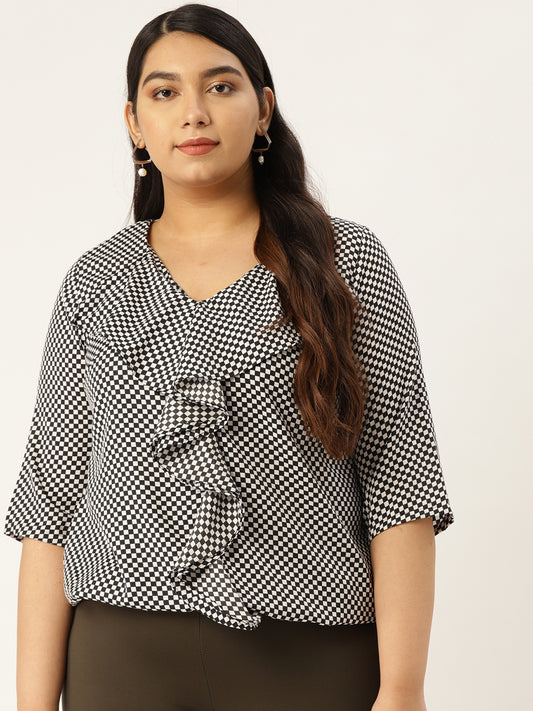 Plus Size Ruffled Top