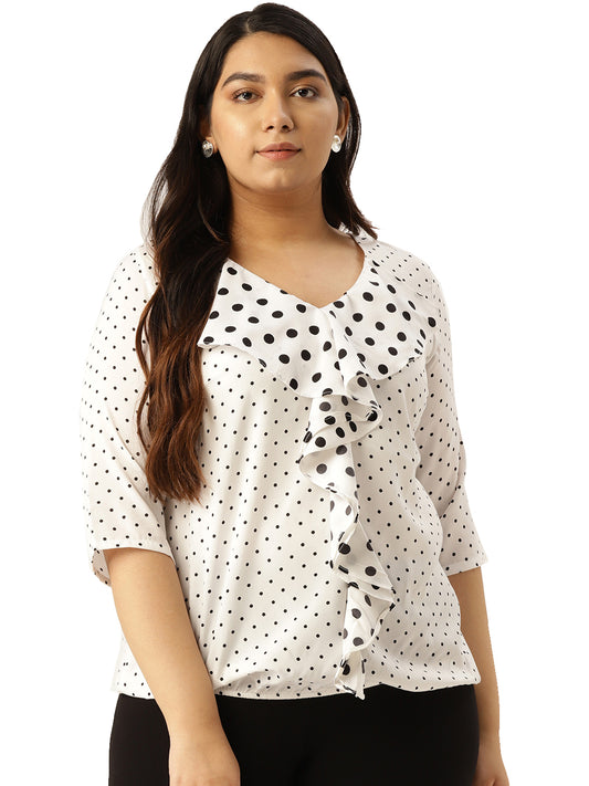 Plus Size Ruffled Top