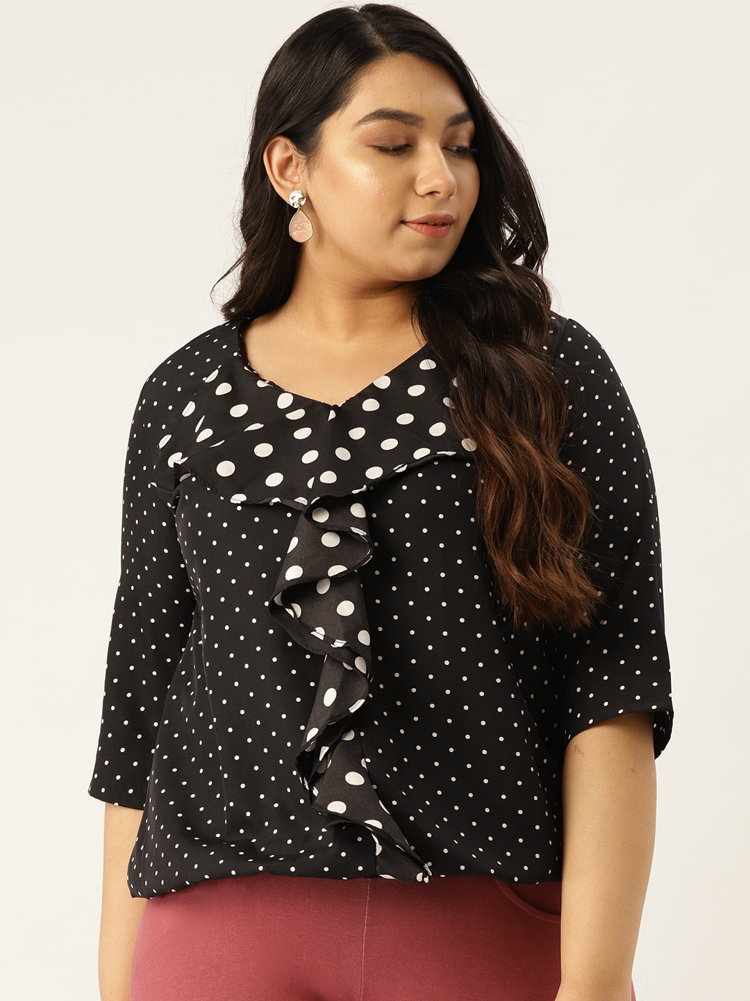Stylish Plus Size Women Casual Top