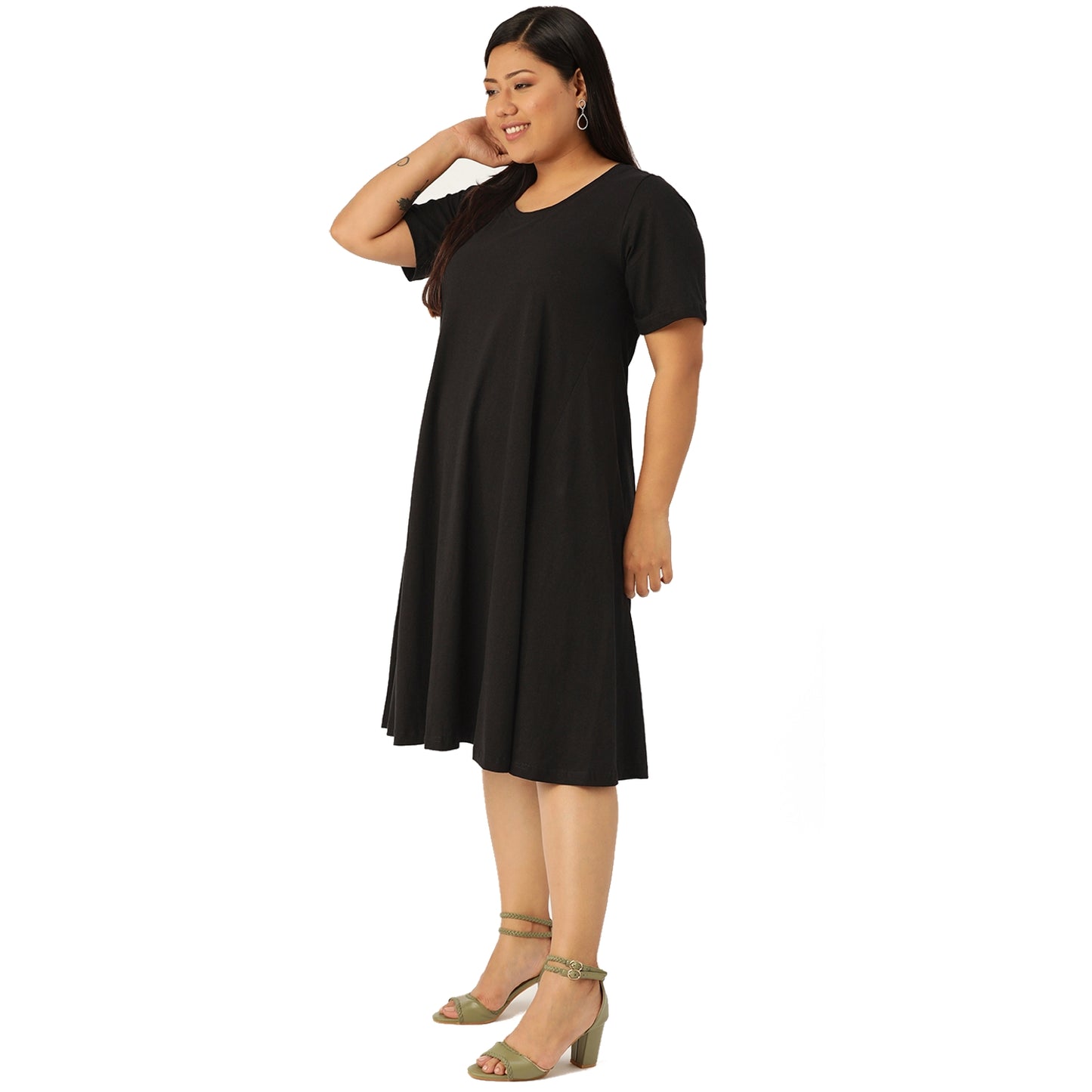 A-Line Midi Dress