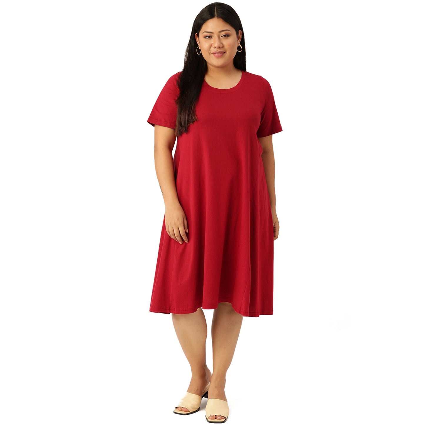 A-Line Midi Dress