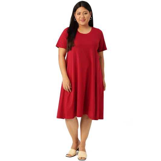 A-Line Midi Dress