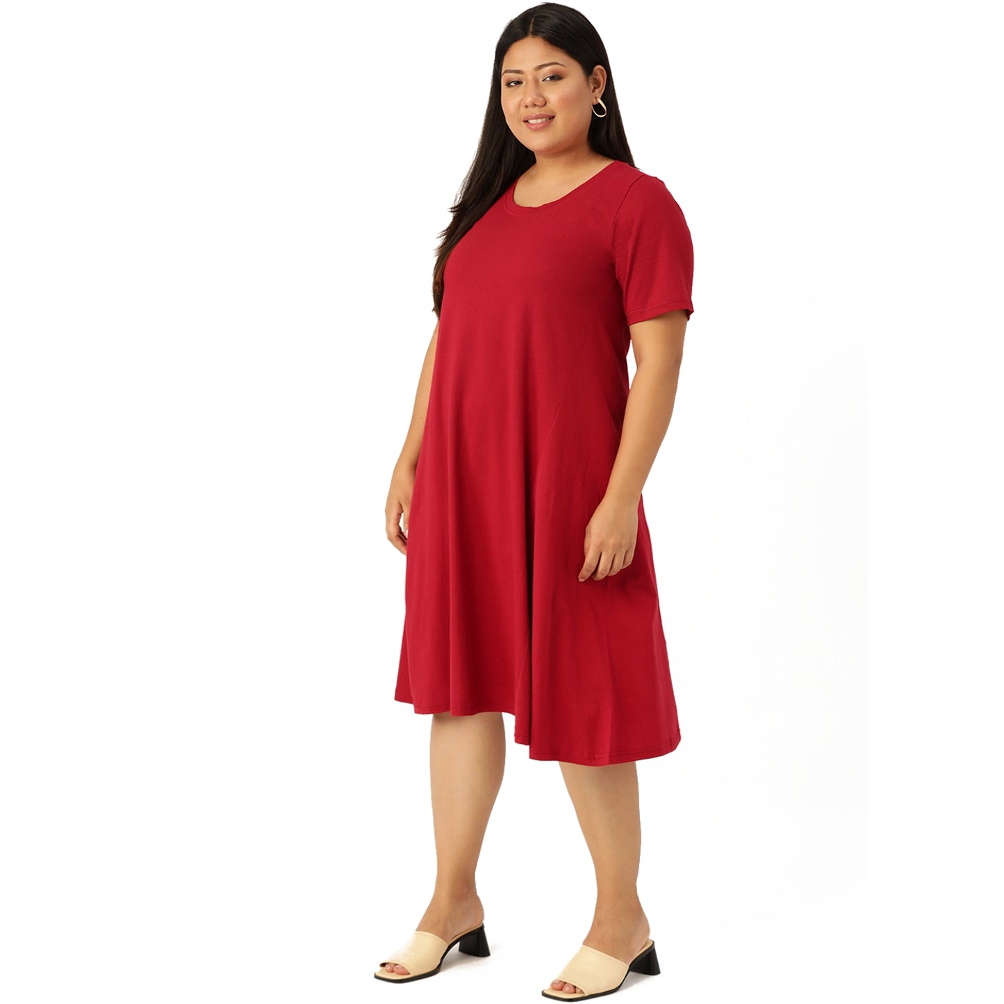A-Line Midi Dress