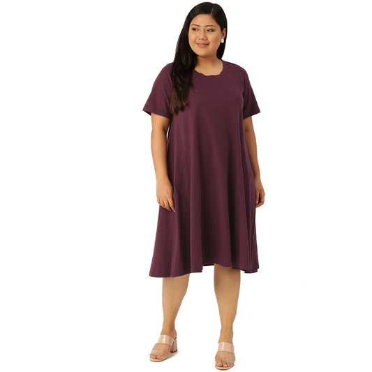 A-Line Midi Dress
