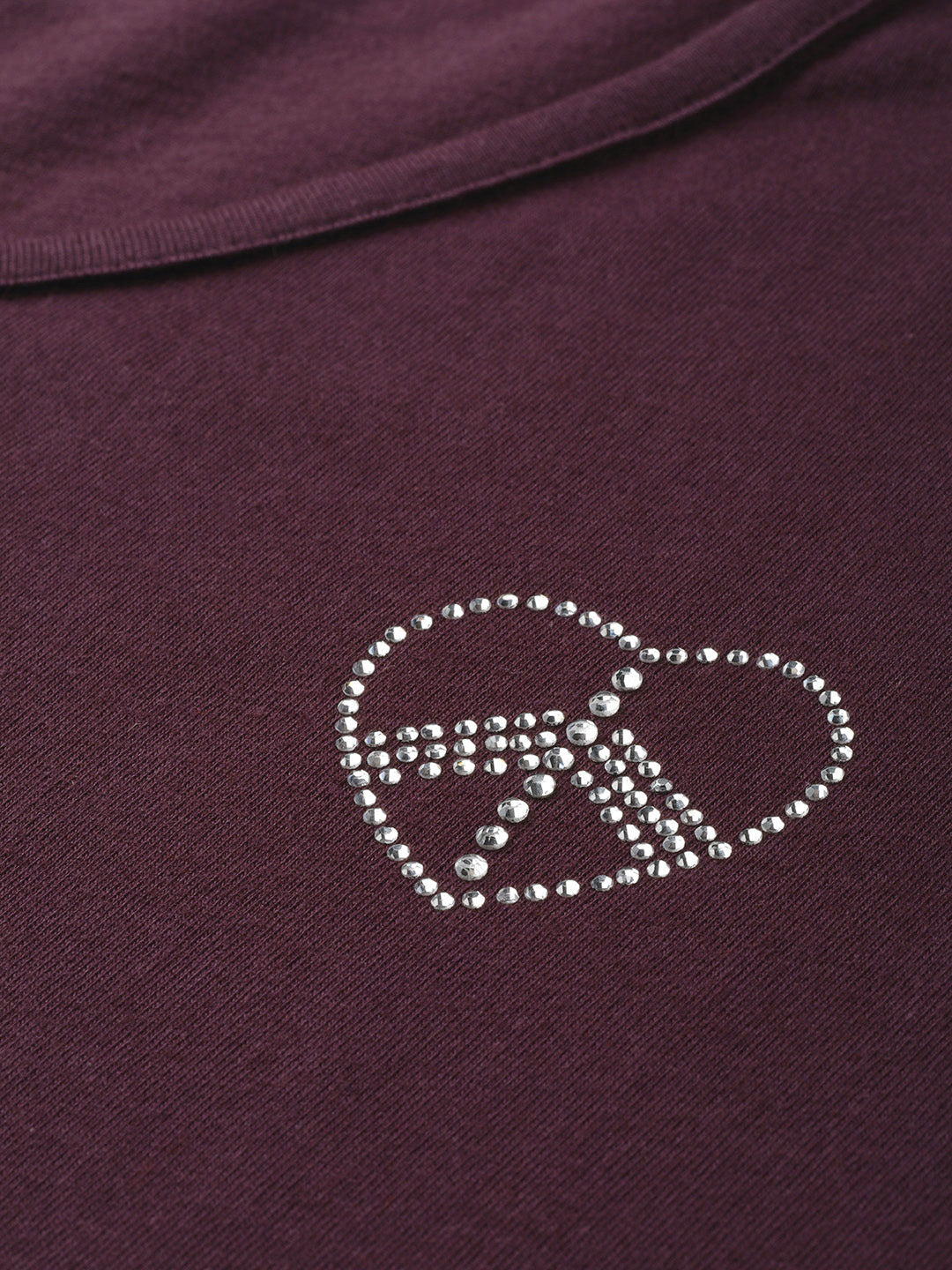 Cotton Knitted Embellished T-shirt
