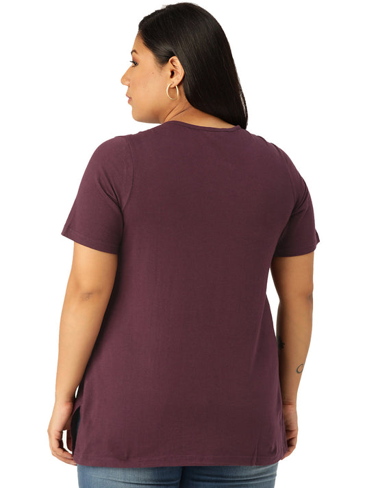 Cotton Knitted Embellished T-shirt
