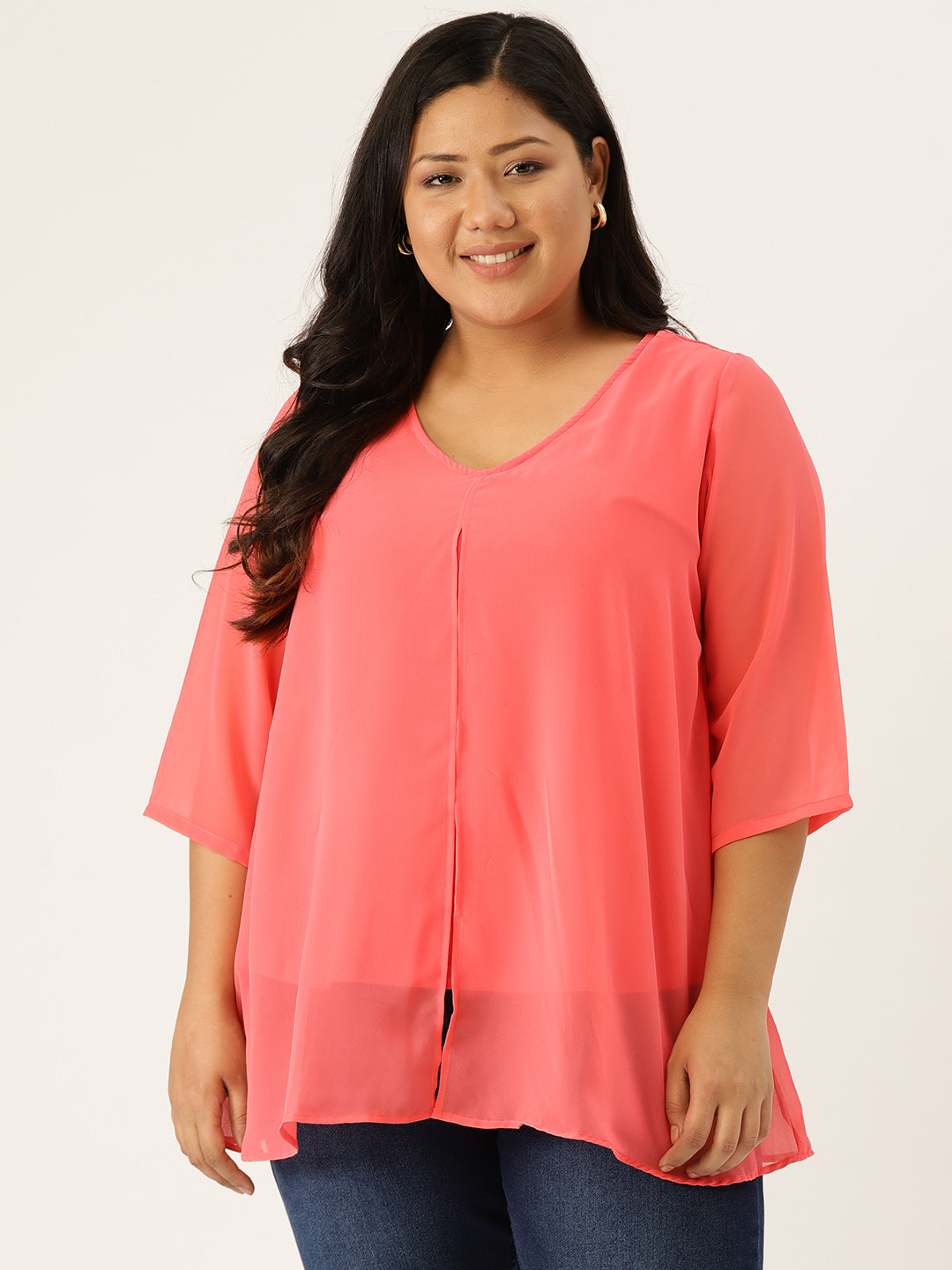 Stylish Plus Size Women Casual Top