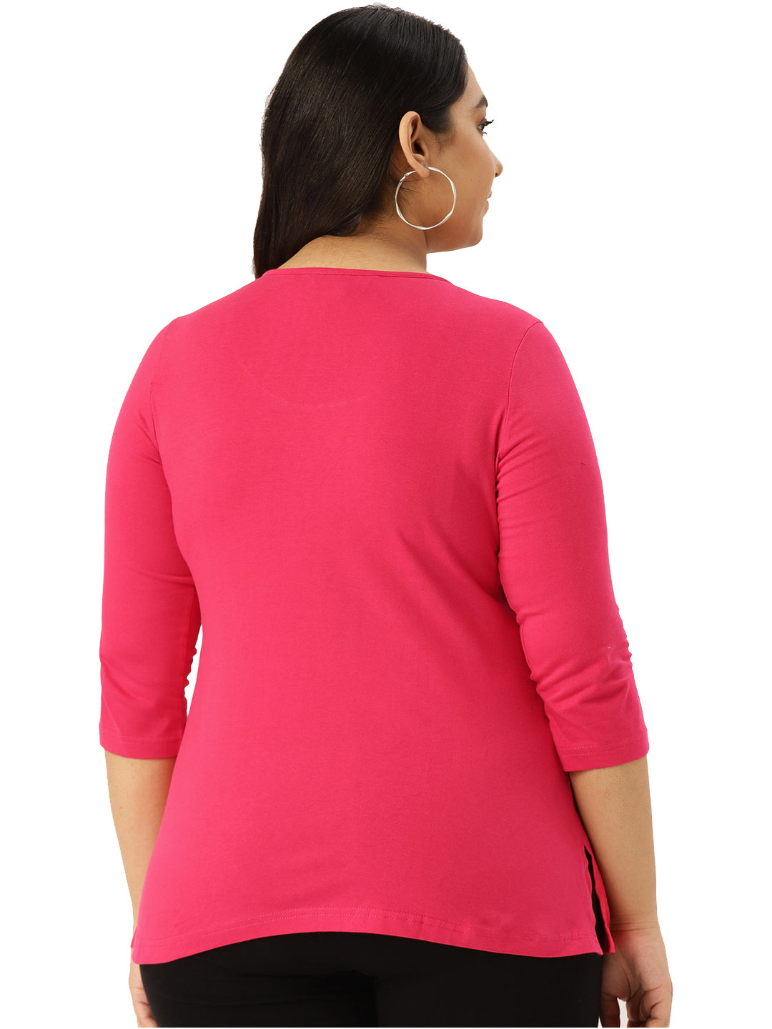 Cotton Knitted Embellished T-shirt