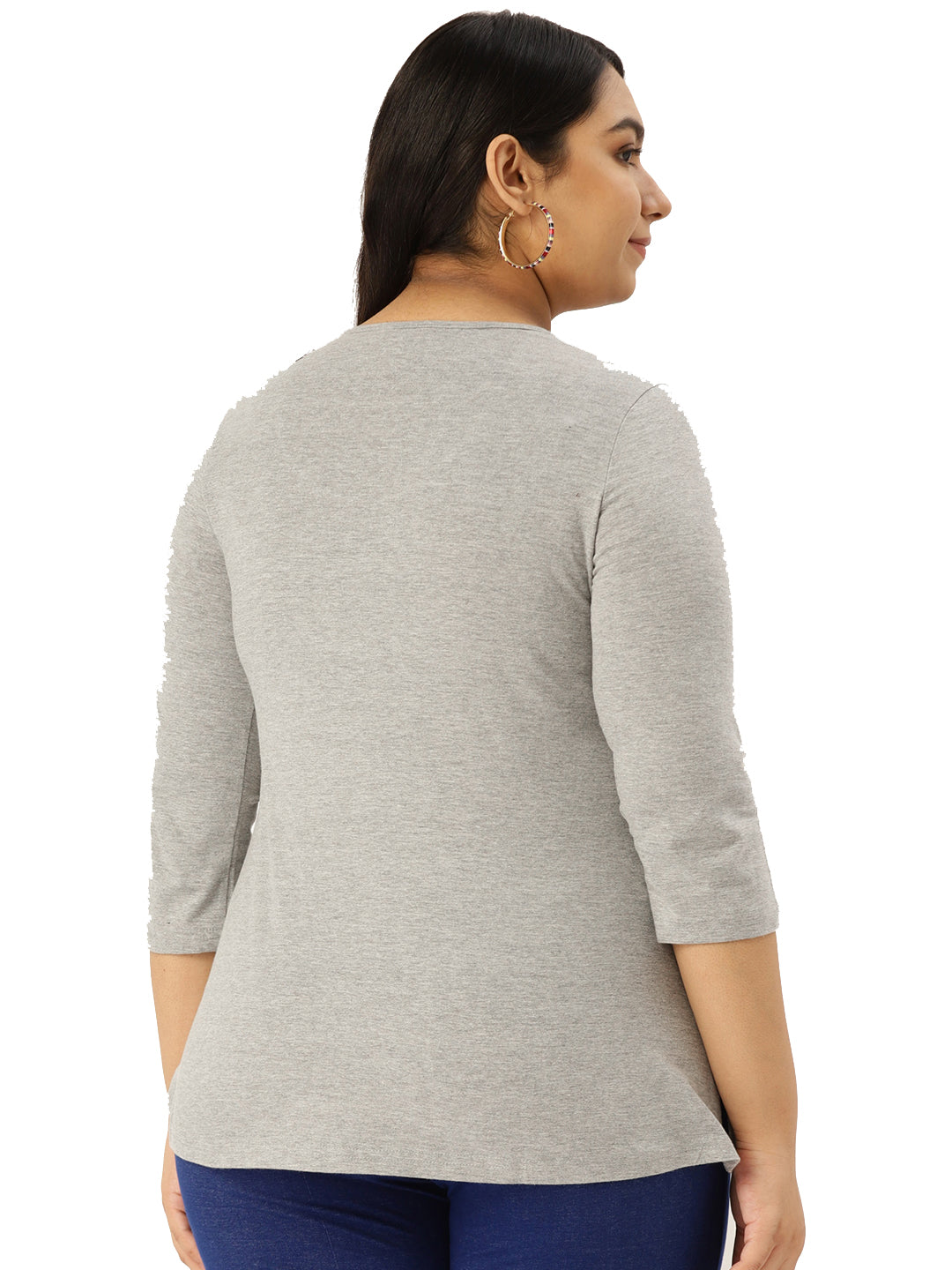 Cotton Knitted Embellished T-shirt