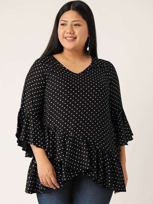 Plus Size Ruffles Top