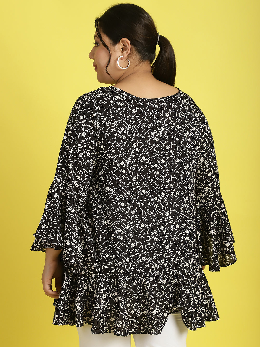 Plus Size Ruffles Top