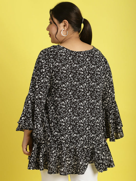 Plus Size Ruffles Top