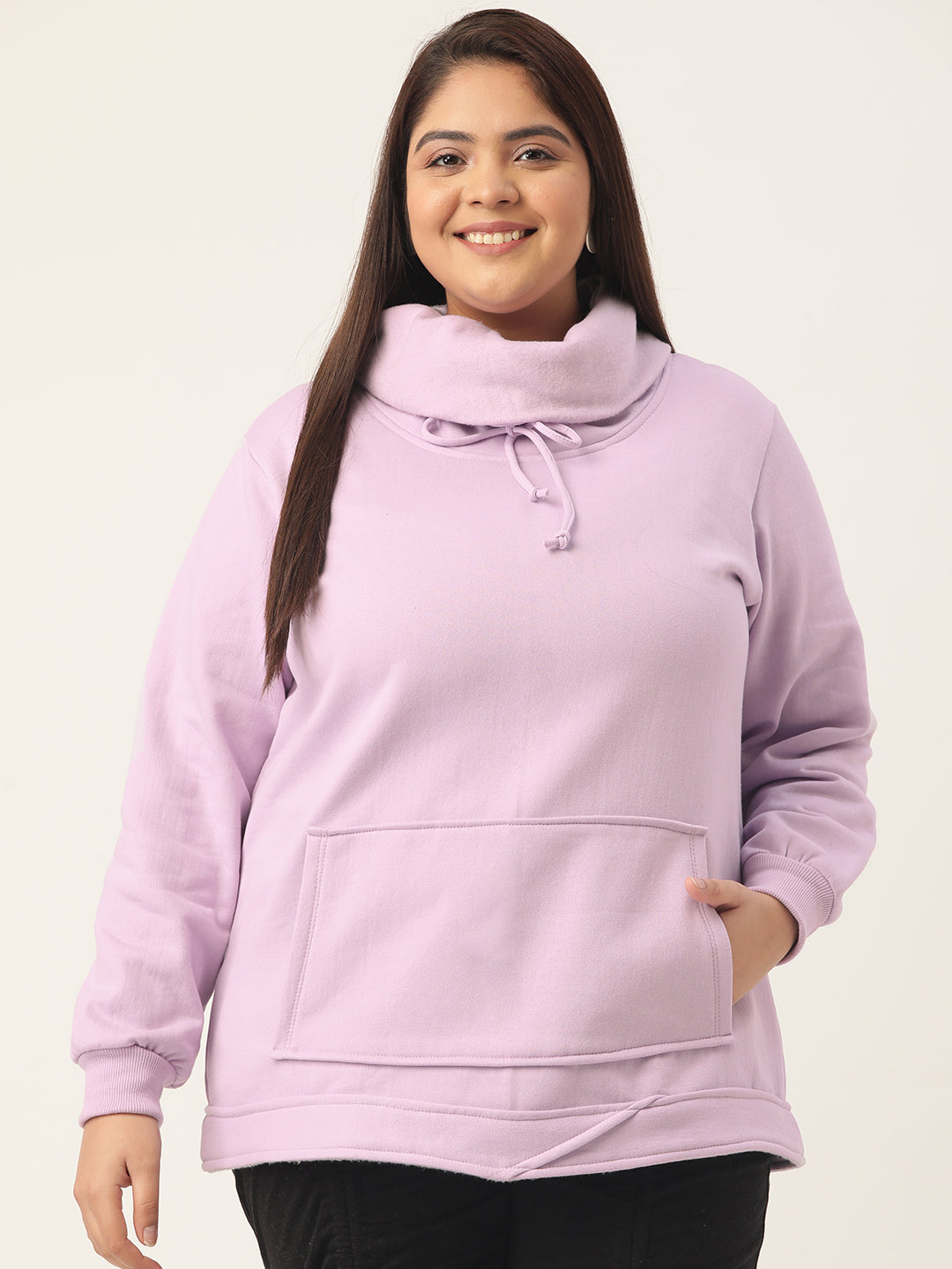 Women Cotton Plus Size Hooded Sweatshirt