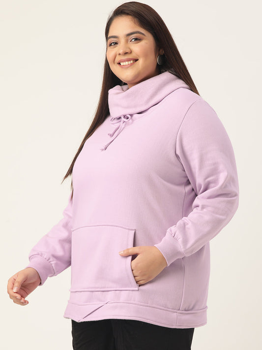 Women Cotton Plus Size Hooded Sweatshirt