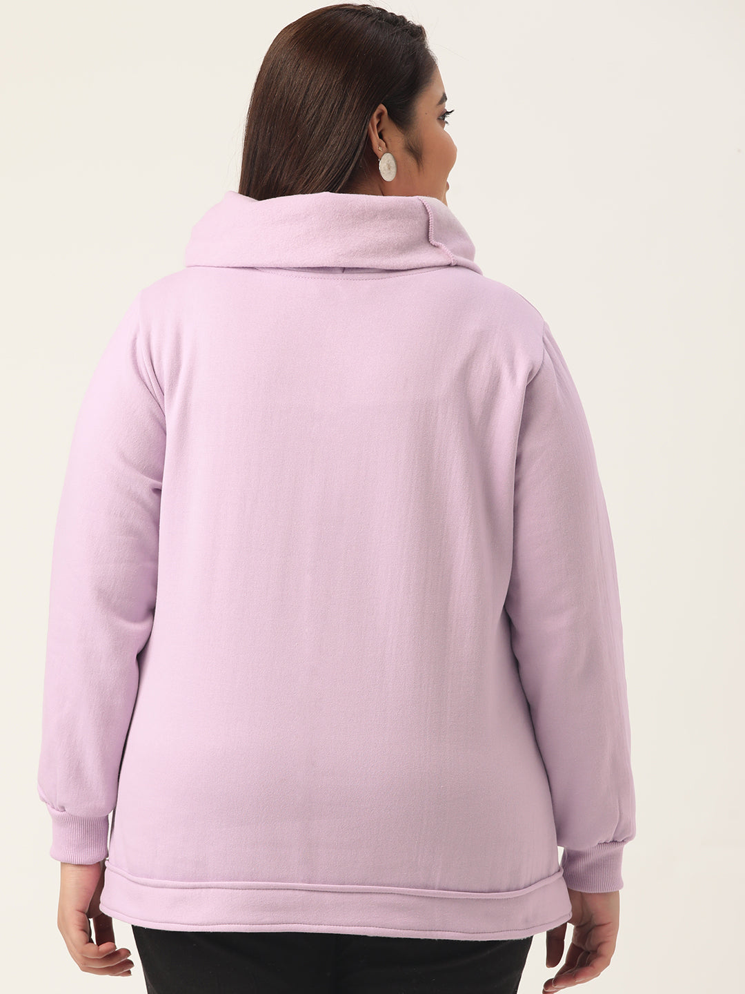 Women Cotton Plus Size Hooded Sweatshirt