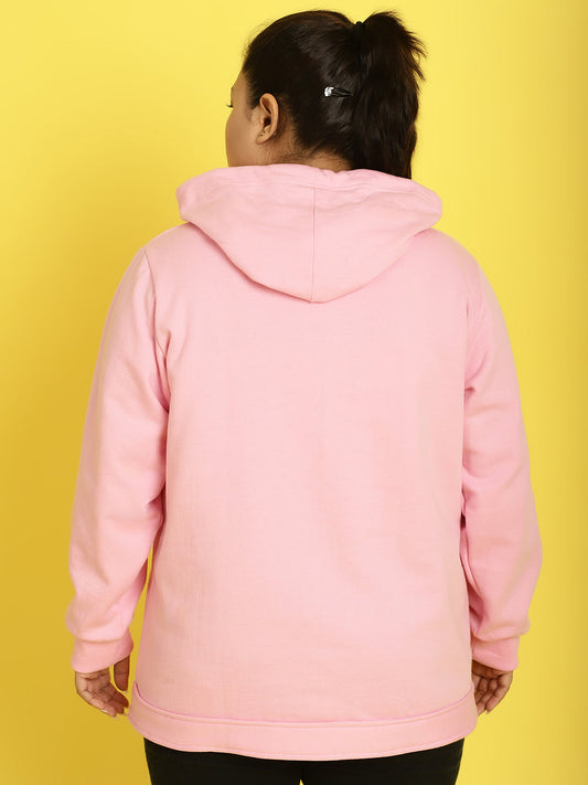 Women Cotton Plus Size Hooded Sweatshirt
