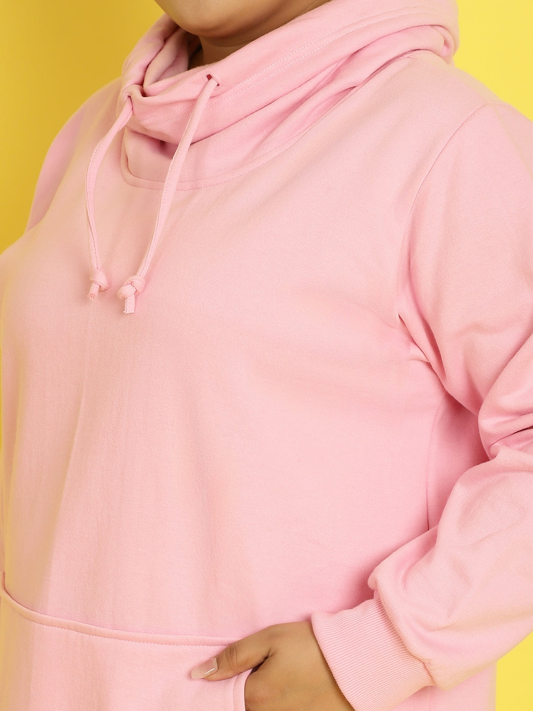 Women Cotton Plus Size Hooded Sweatshirt