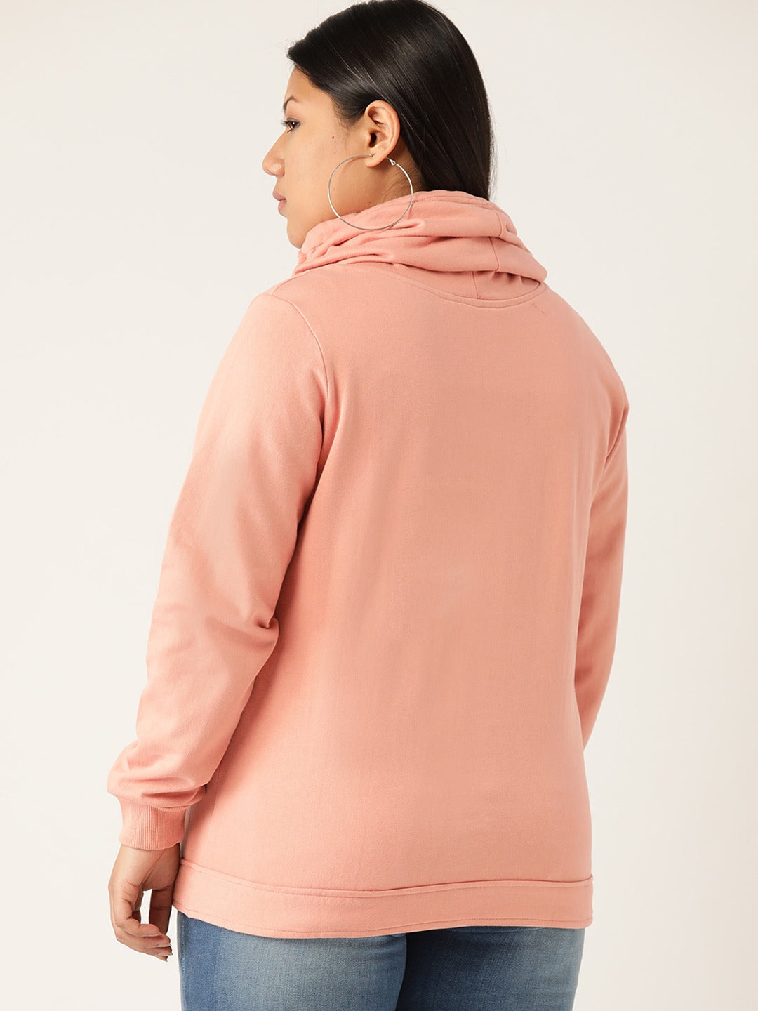 Women Cotton Plus Size Hooded Sweatshirt