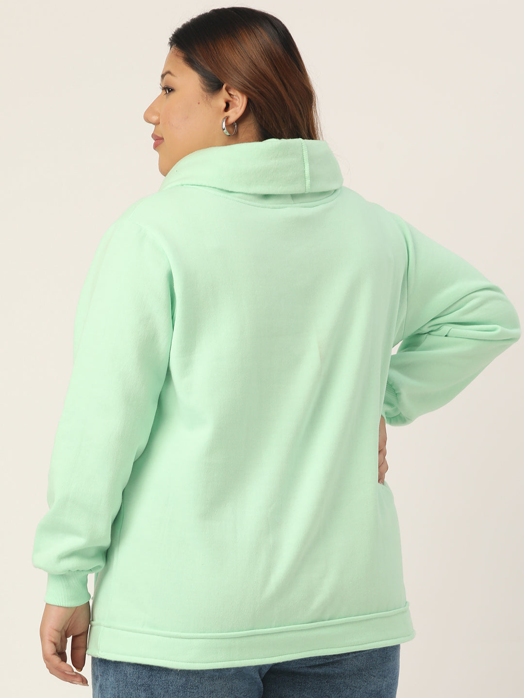Women Cotton Plus Size Hooded Sweatshirt