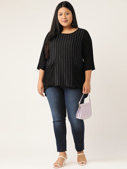 Stylish Plus Size Women Casual Top