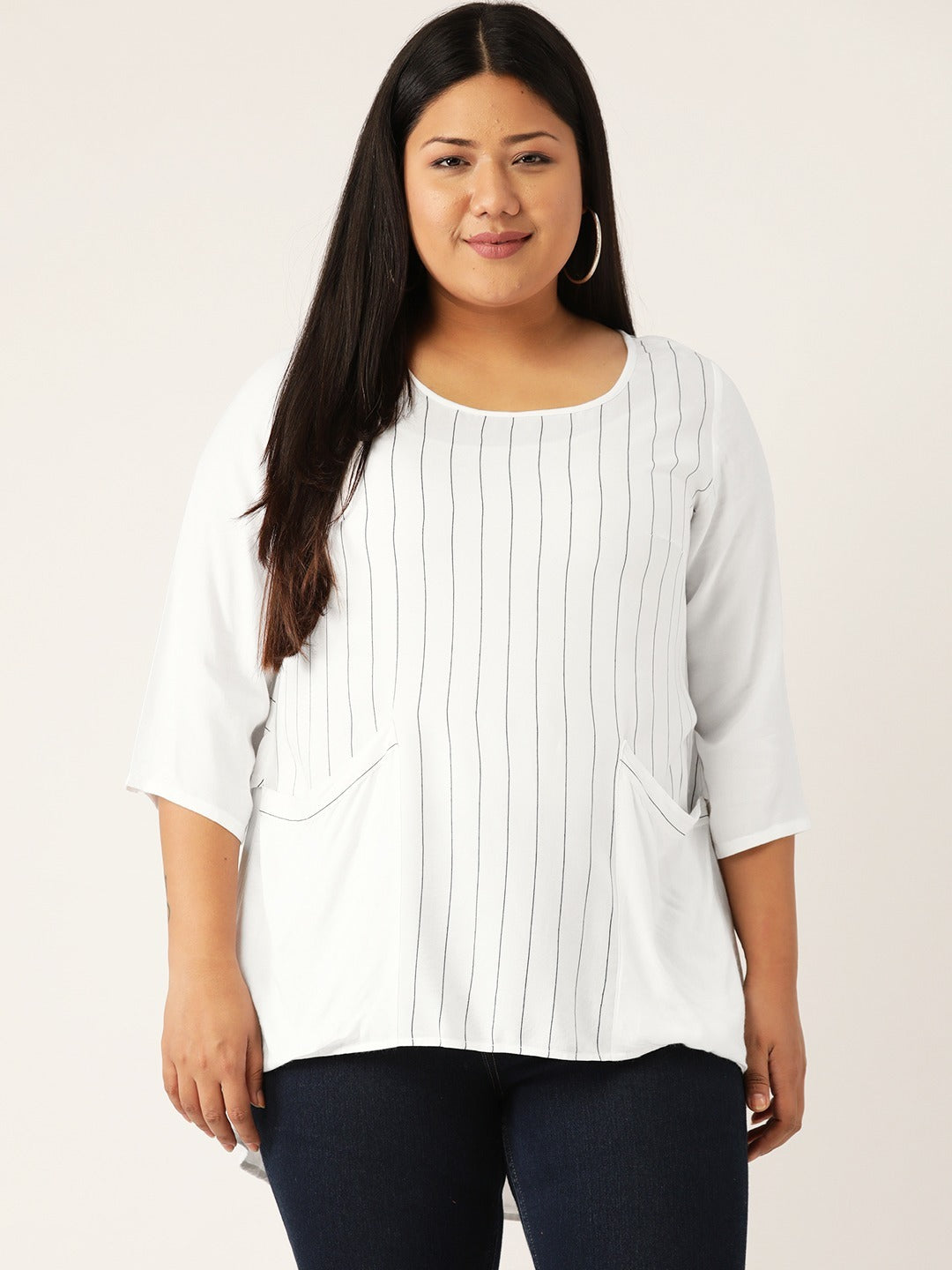 Stylish Plus Size Women Casual Top