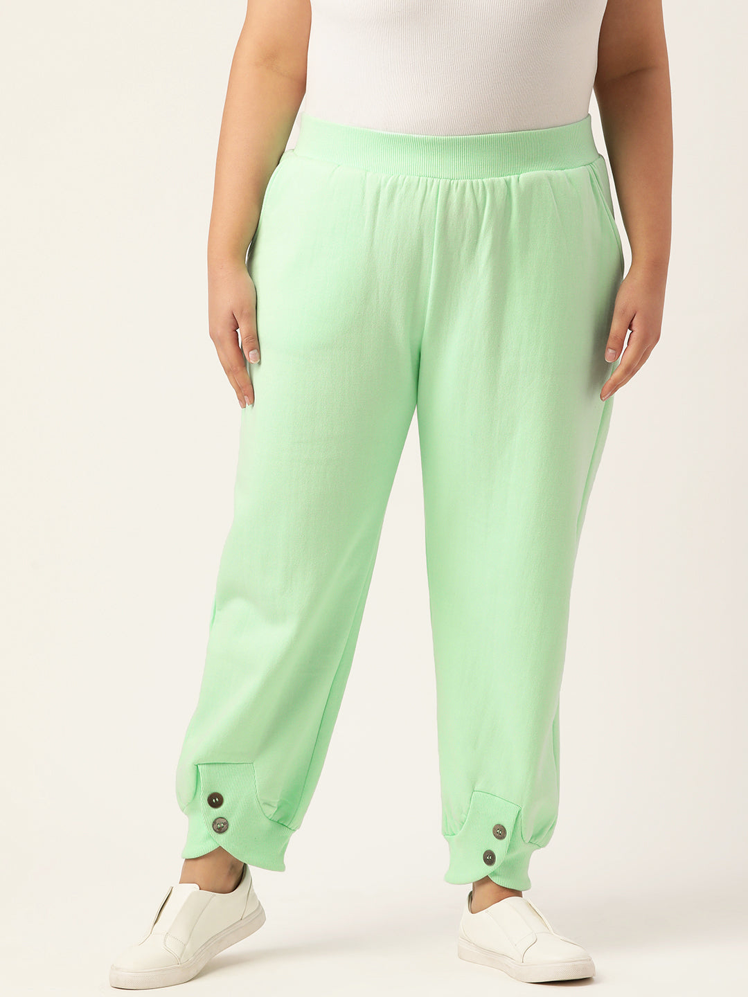 Plus Size Women's Track Pants in Fleece