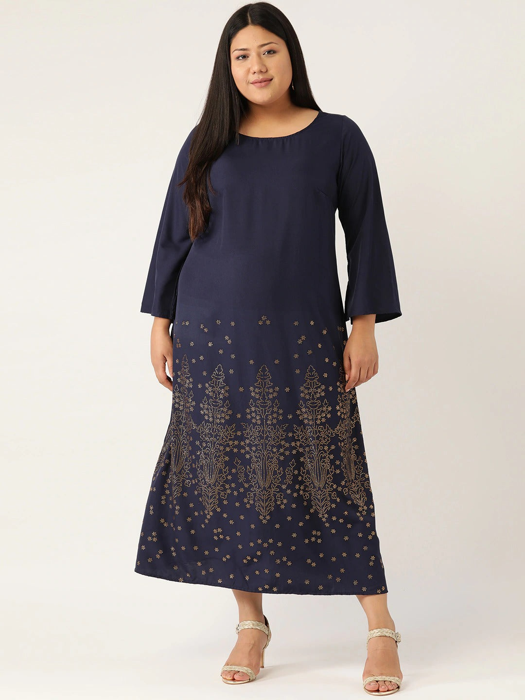 Trendy Plus Size Women’s Western Dress