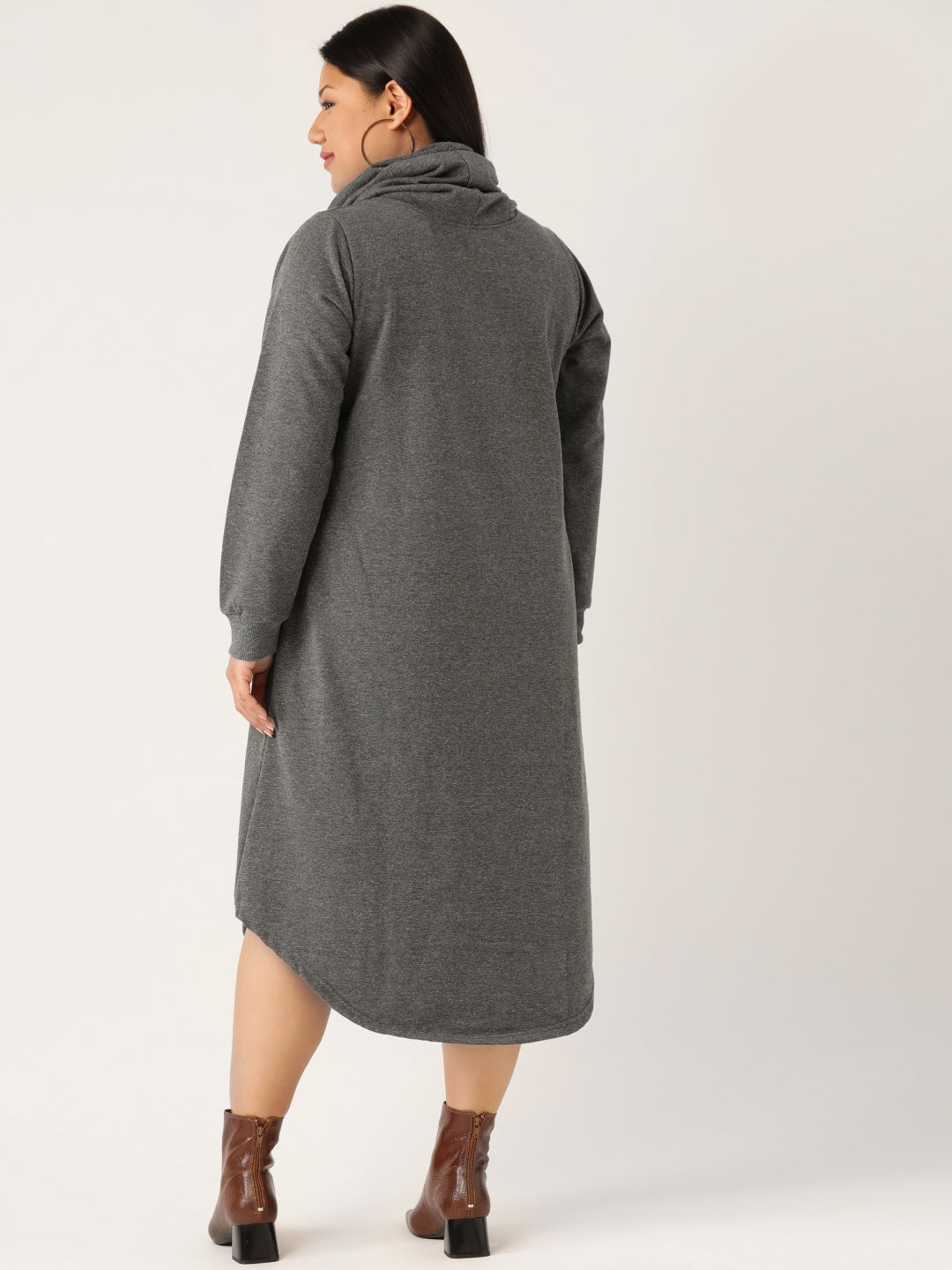 Flow State Midi Fleece Dress