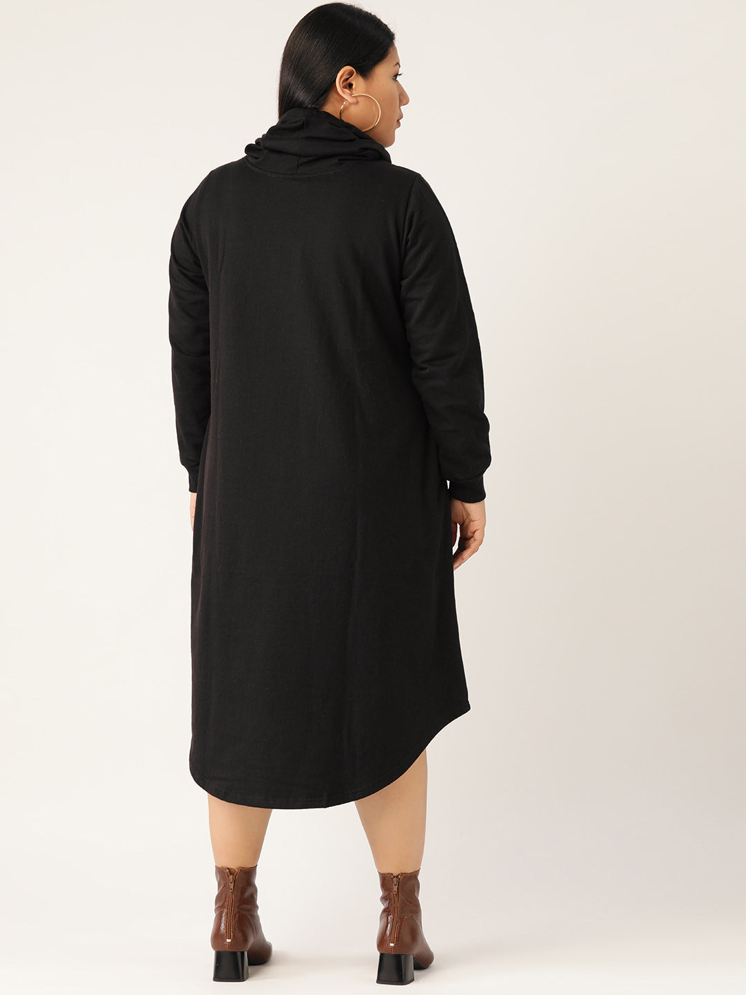 Flow State Midi Fleece Dress