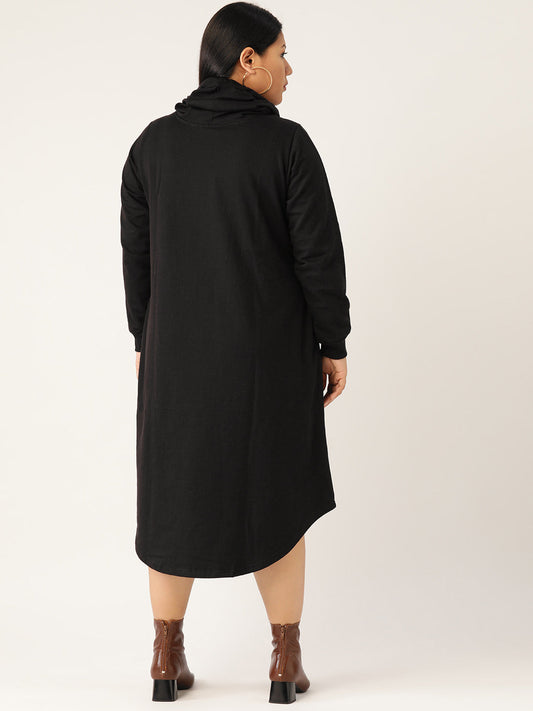Flow State Midi Fleece Dress
