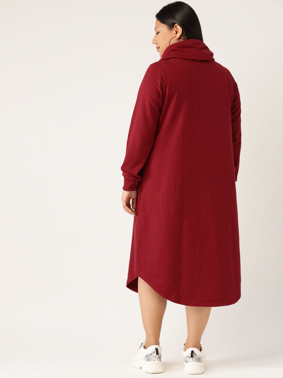 Flow State Midi Fleece Dress