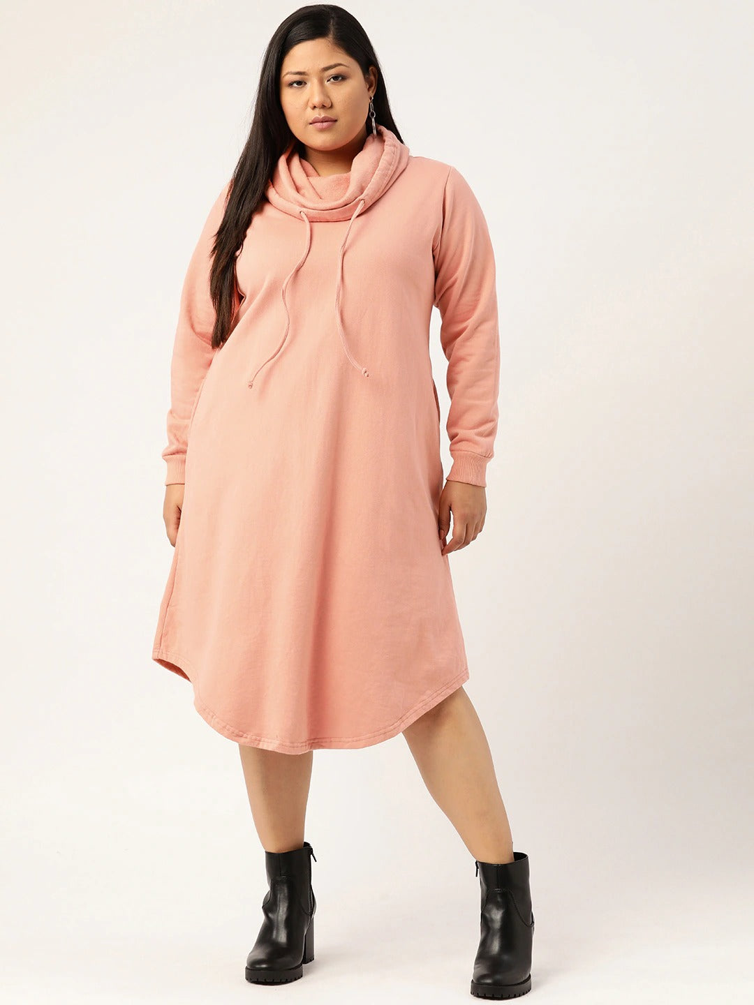 Flow State Midi Fleece Dress